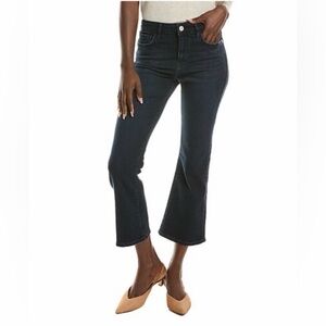 Frame Denim Le Crop Mini Boot Jonah Jeans in Dark Blue